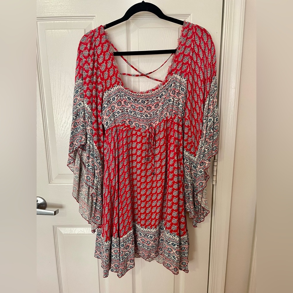 NWT Free People Red Mini Dress XS